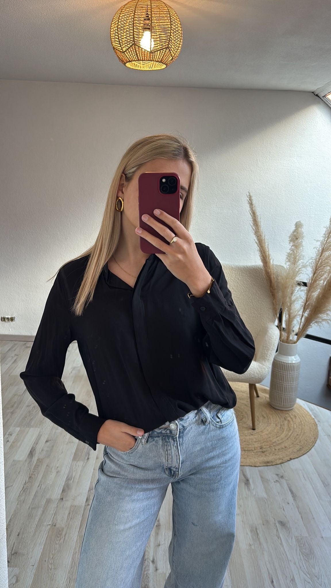 Zwarte blouse