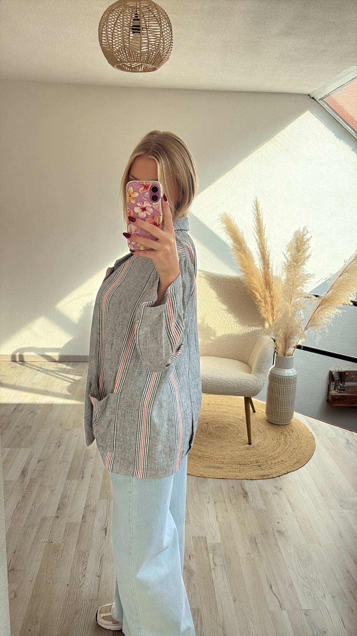 Gestreepte blazer