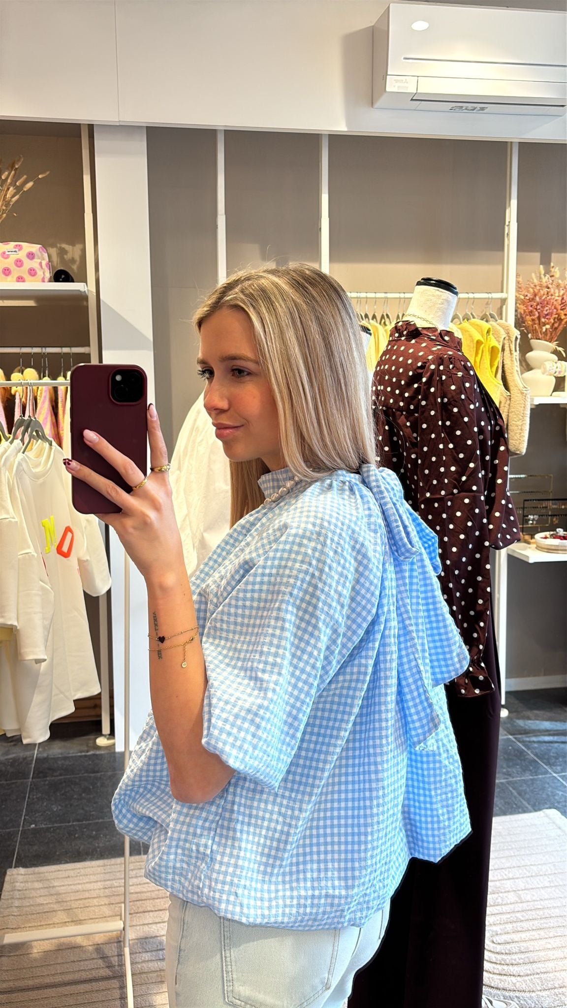 GERUITE BLOUSE BLAUW