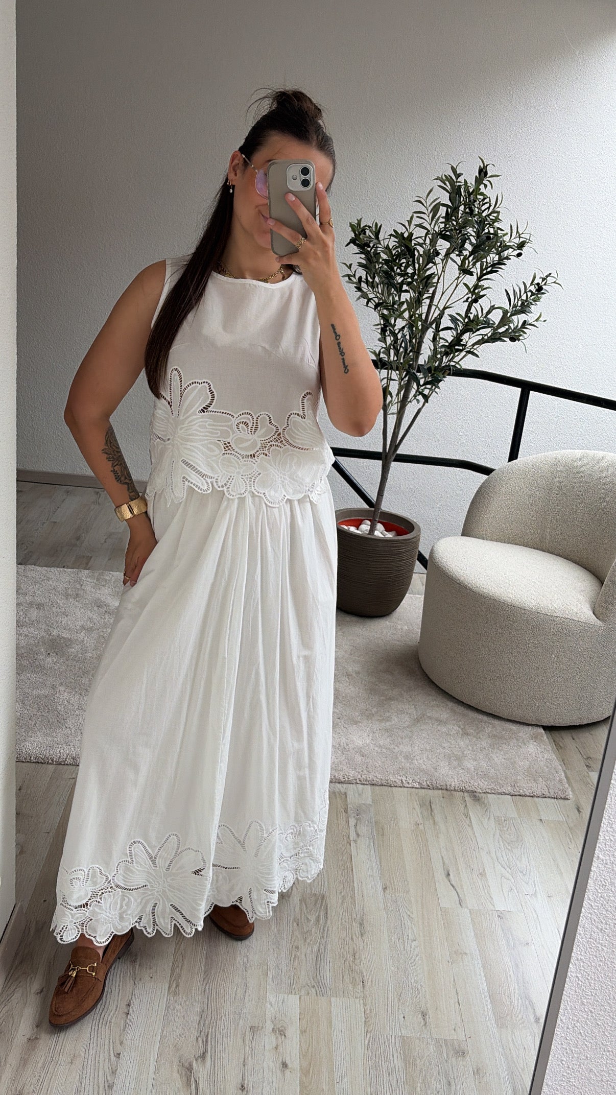 WITTE SET BRODERIE