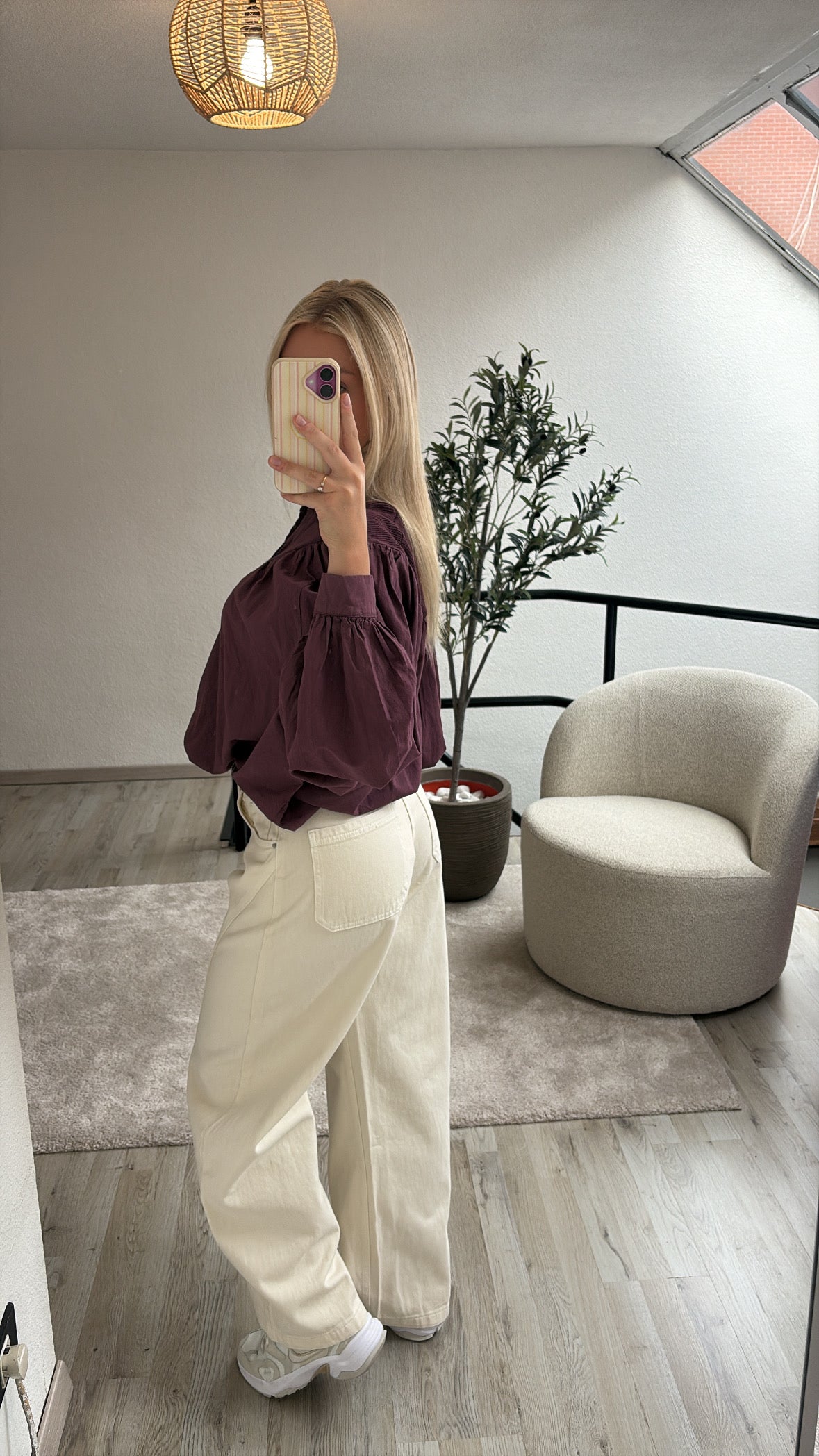 BURGUNDY BLOUSE