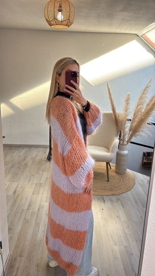 Gestreepte knit cardigan