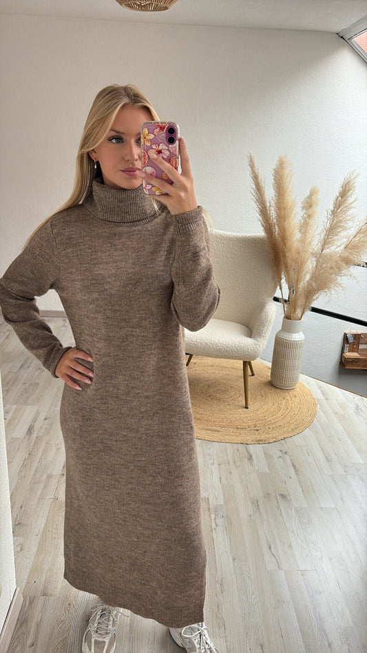 Sweaterjurk taupe