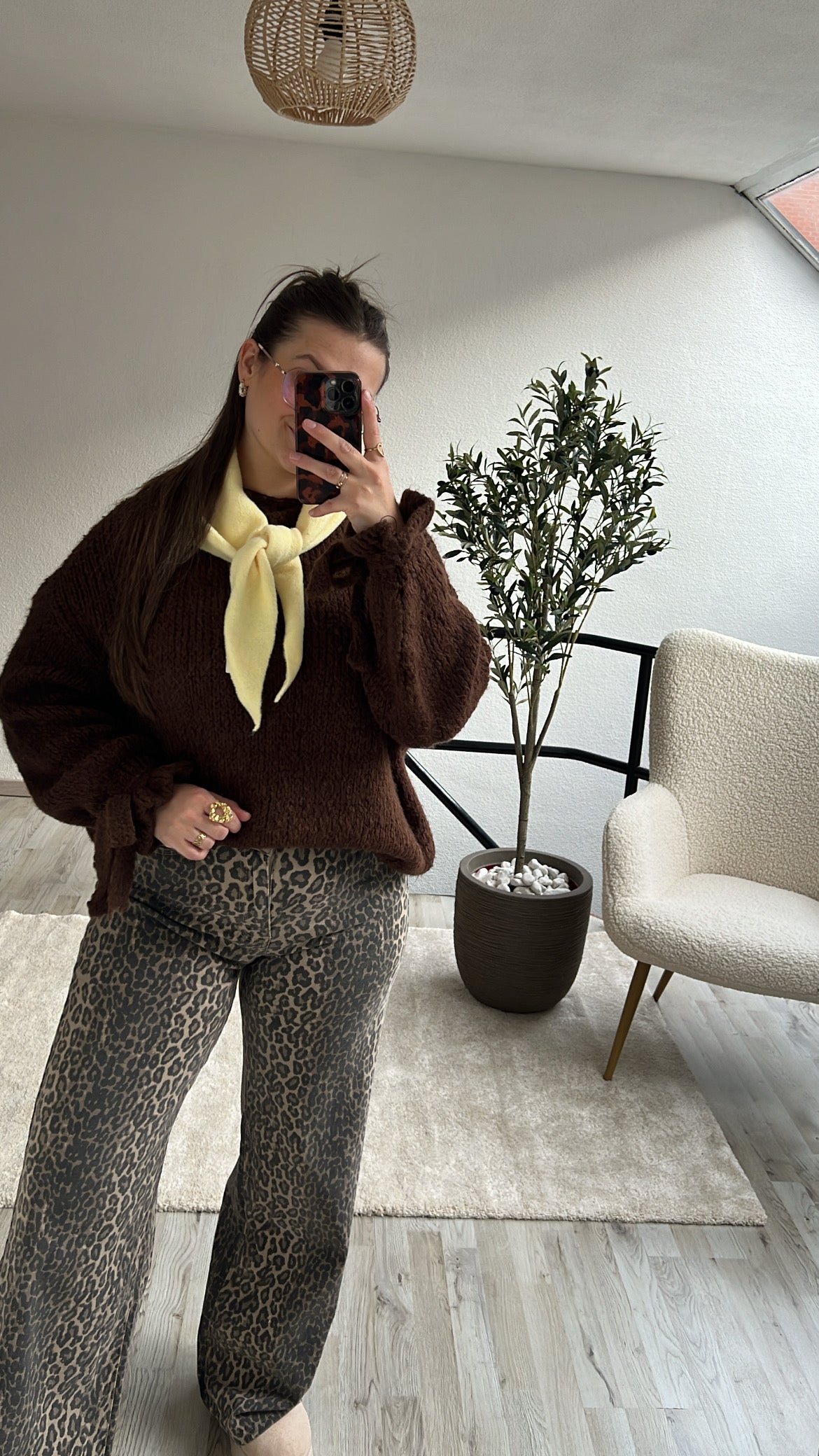 CHOCO KNIT STRIK MOUW