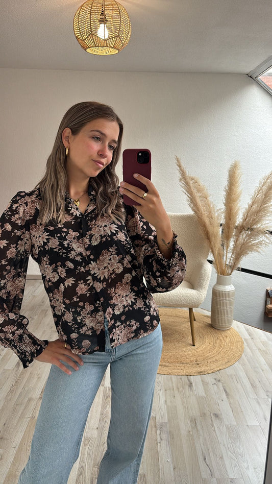 Gebloemde blouse