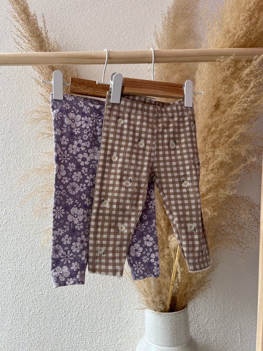 2 leggings bloemen