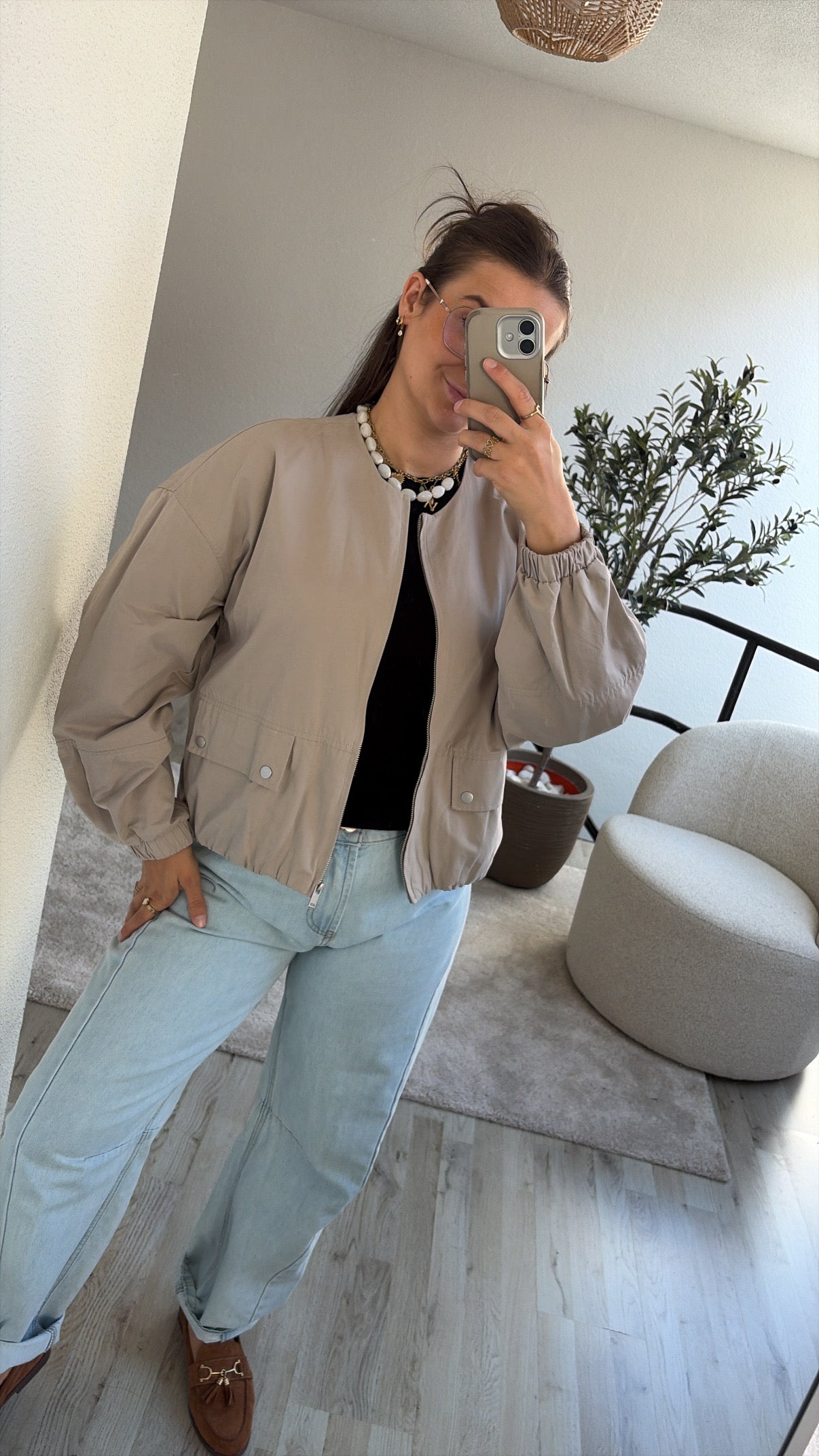 BOMBERJACKET BEIGE