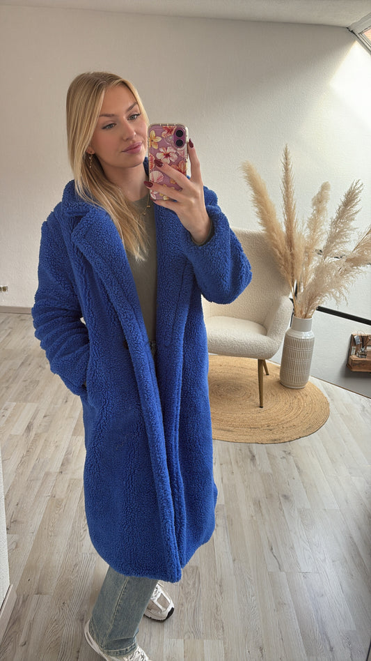 Blauwe teddyjas