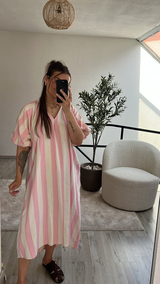 MAXIJURK ROZE-WIT