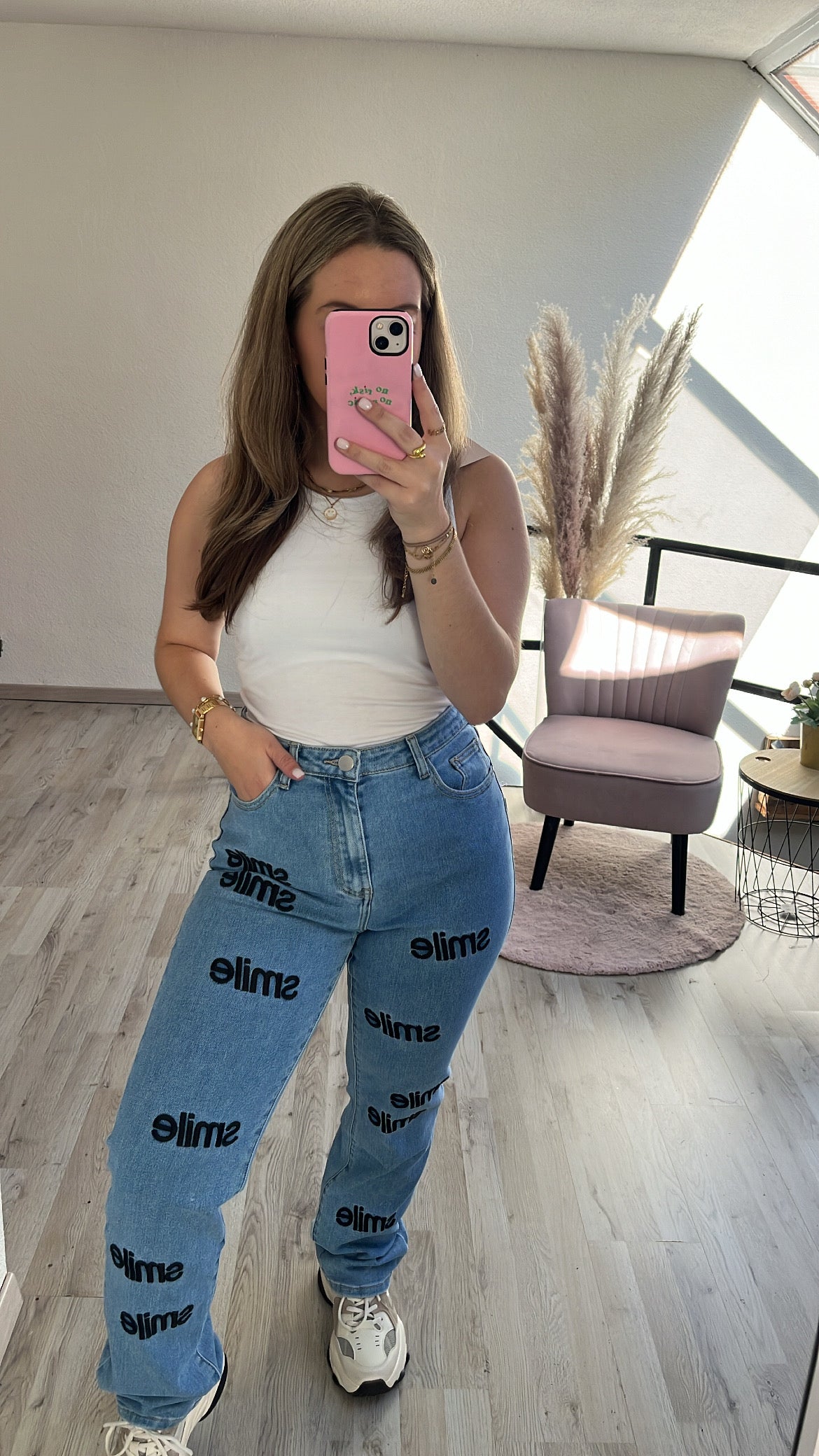 Jeans smile