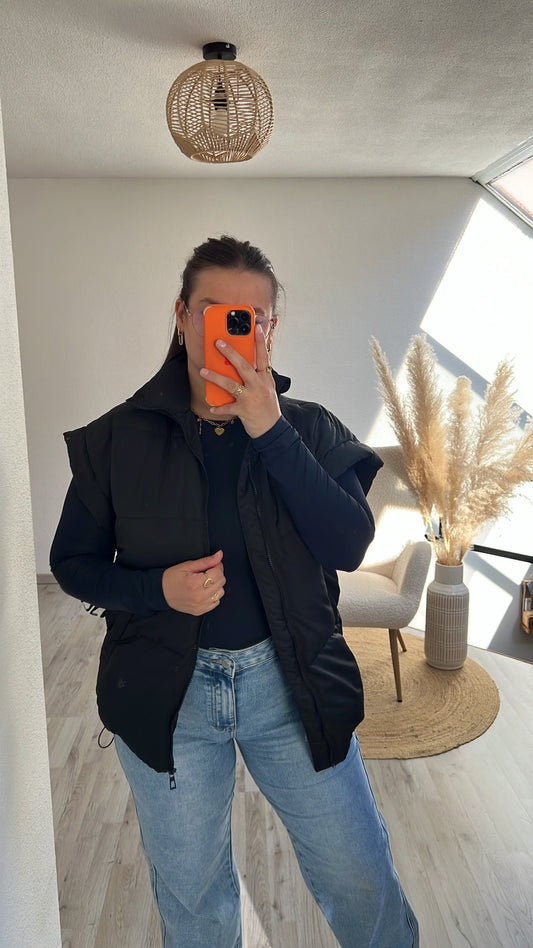 Zwarte bodywarmer
