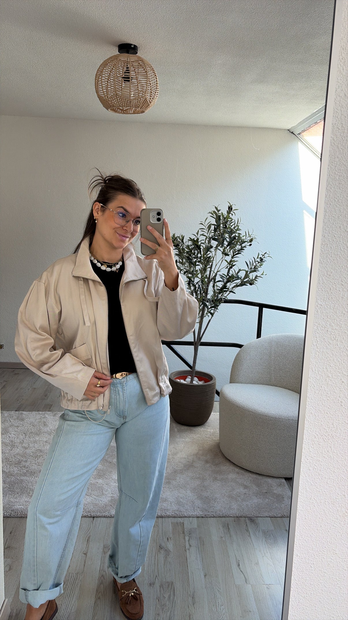 BEIGE BOMBERJAS