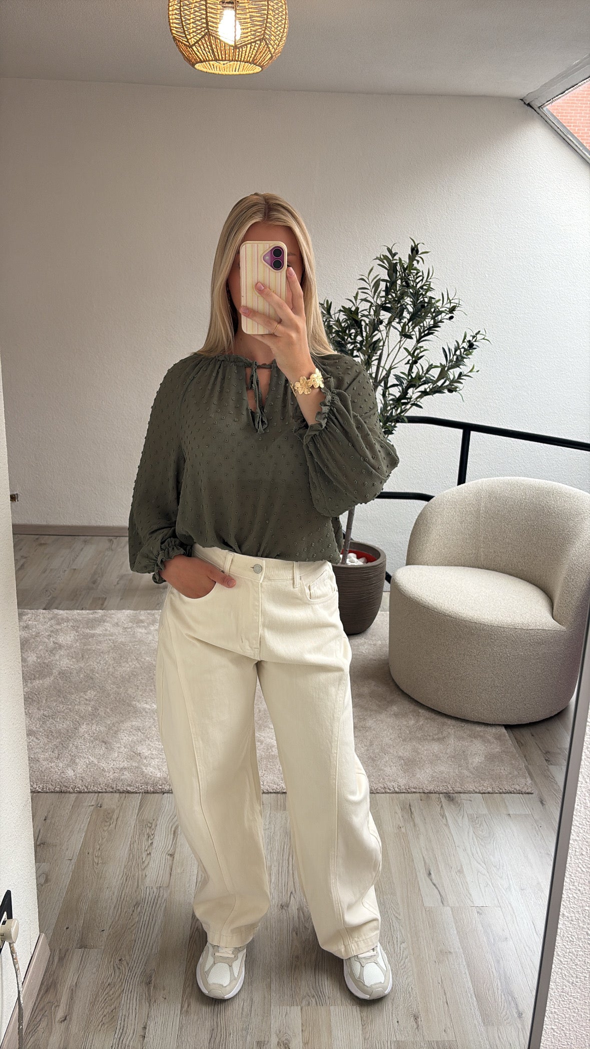 KHAKI BLOUSE