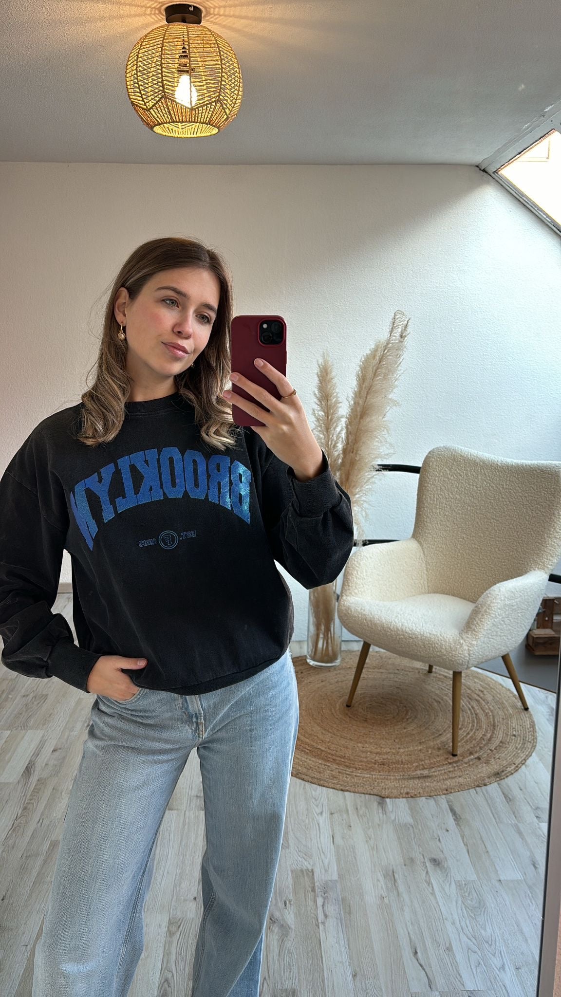 Brooklyn sweater blauw