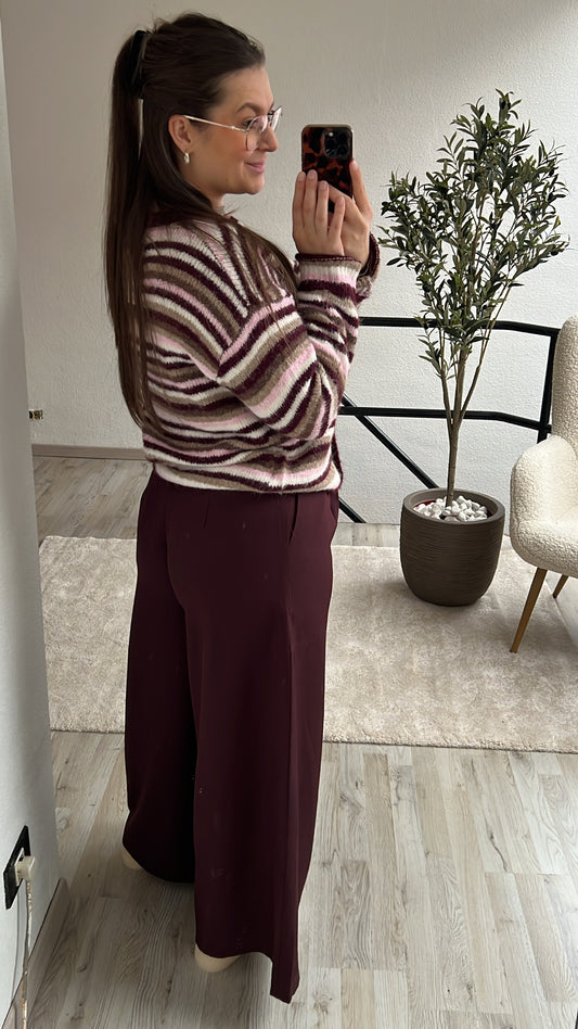 BURGUNDY PANTALON
