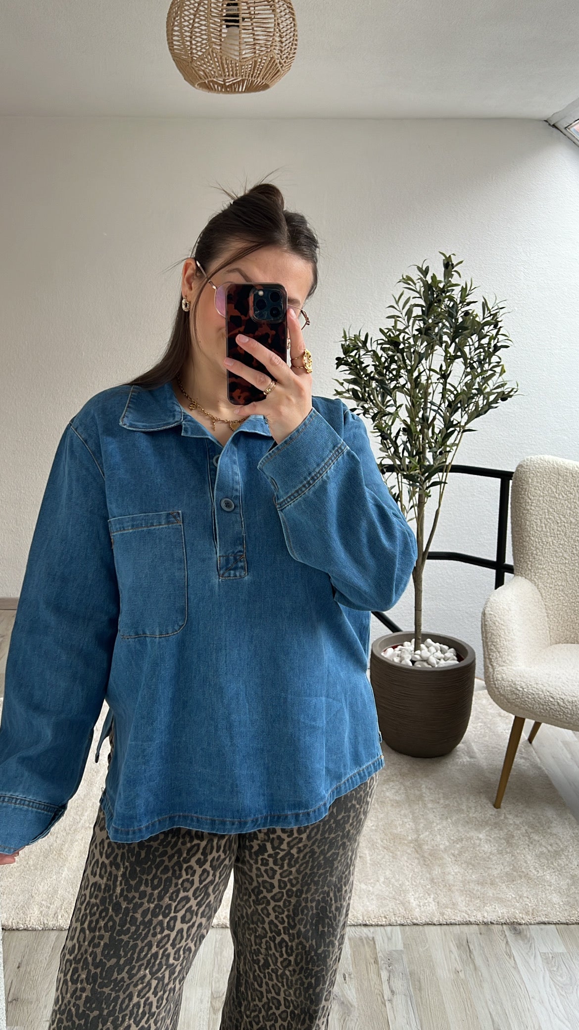 JEANSBLOUSE