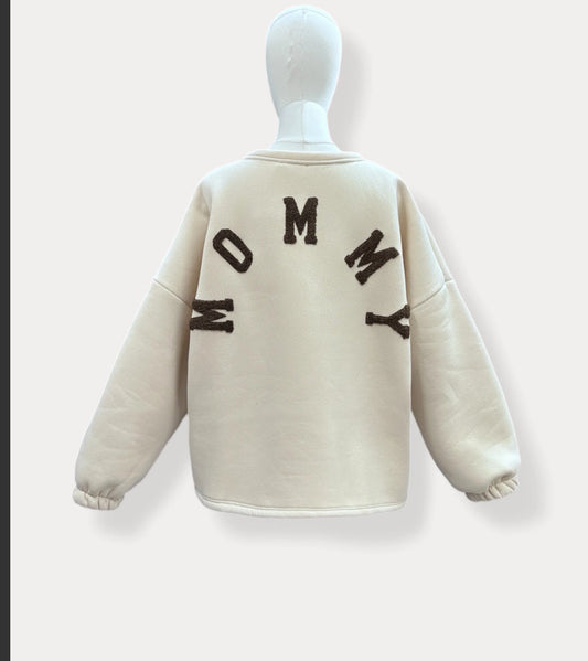 BEIGE MOMMY SWEATER