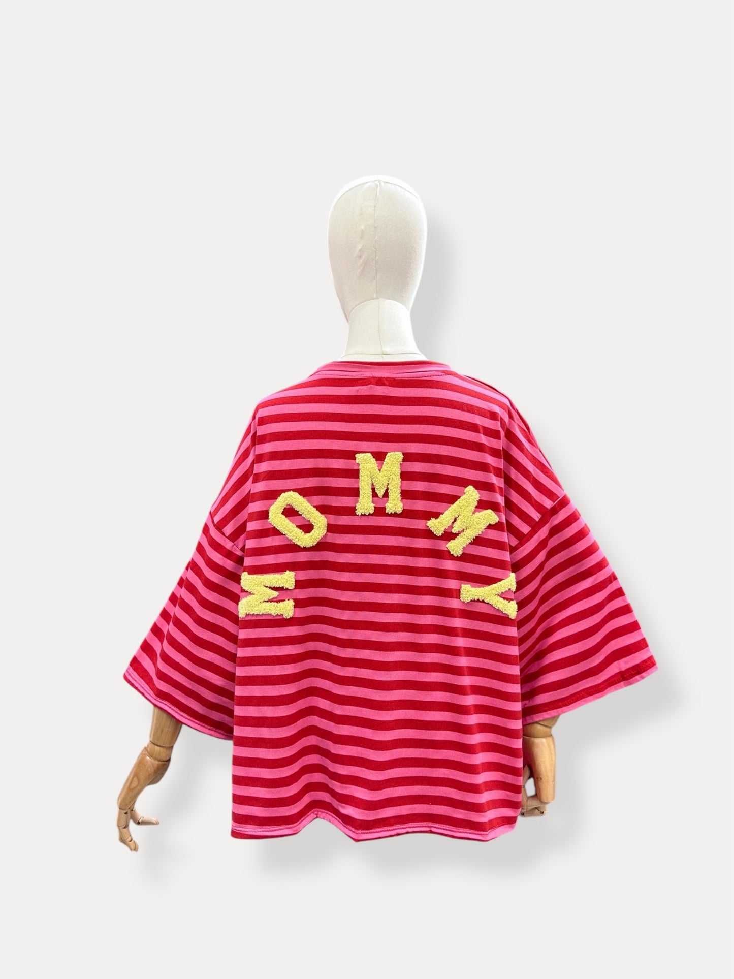 MOMMY SHIRT ROZE-ROOD