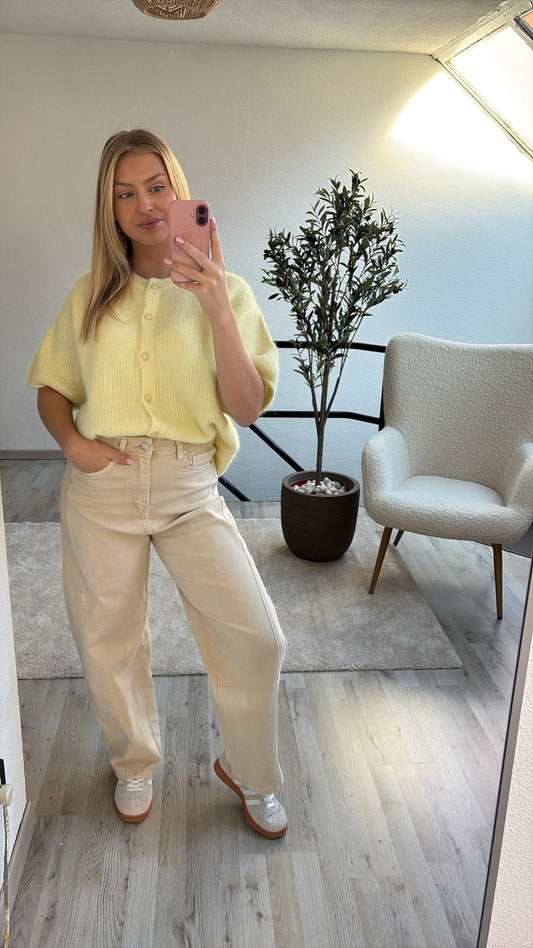 BALLOON JEANS BEIGE