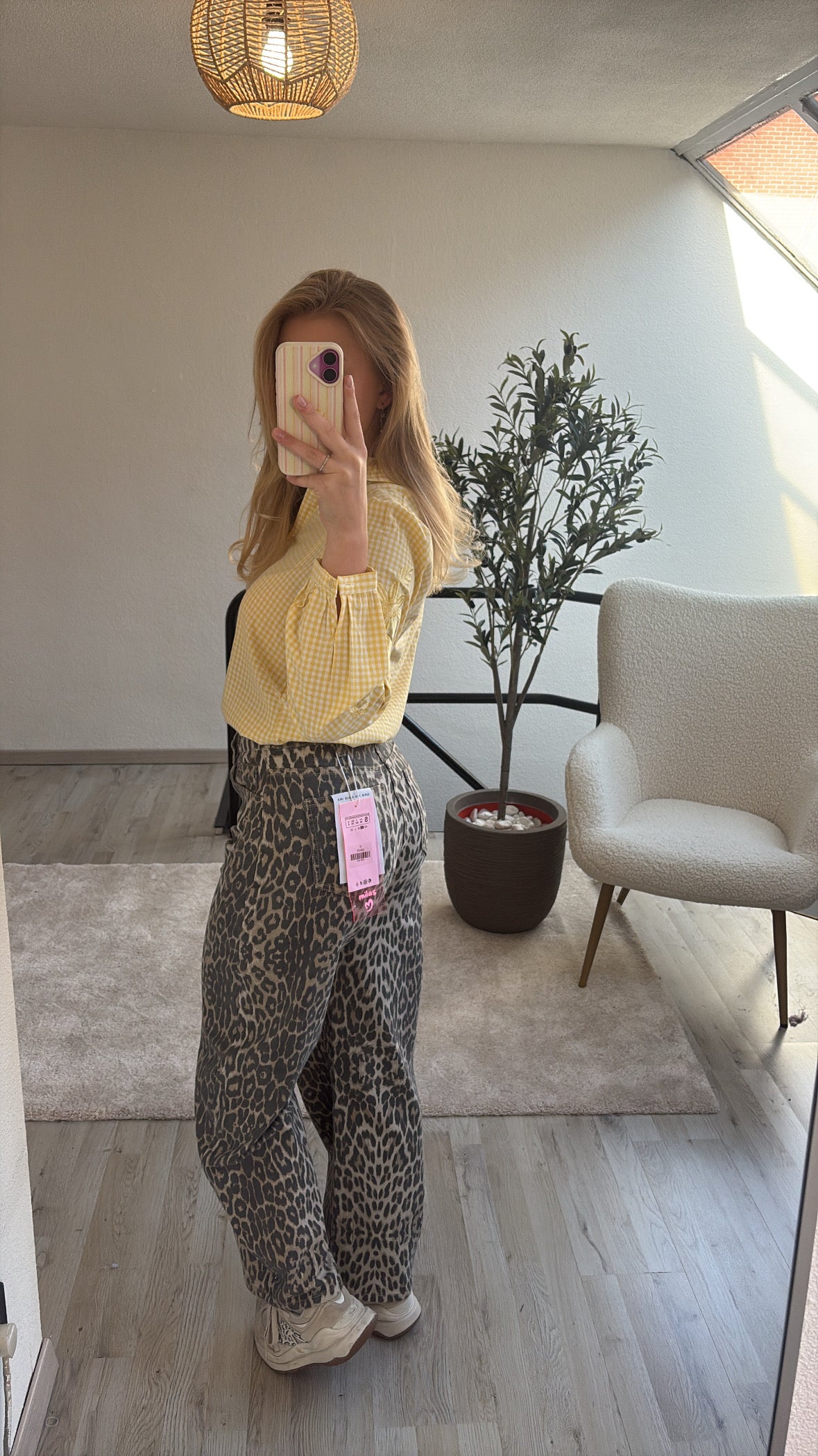 GERUITE BLOUSE GEEL