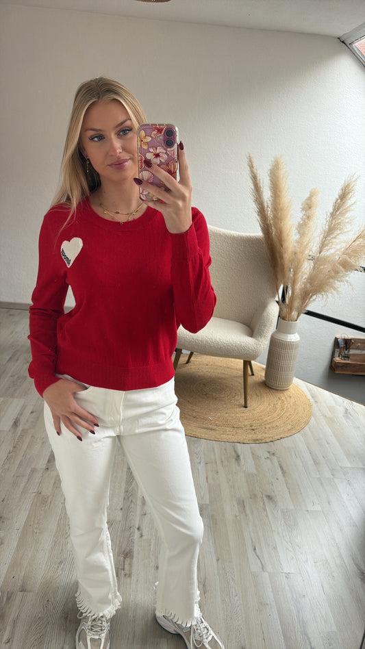 Rode trui Amour