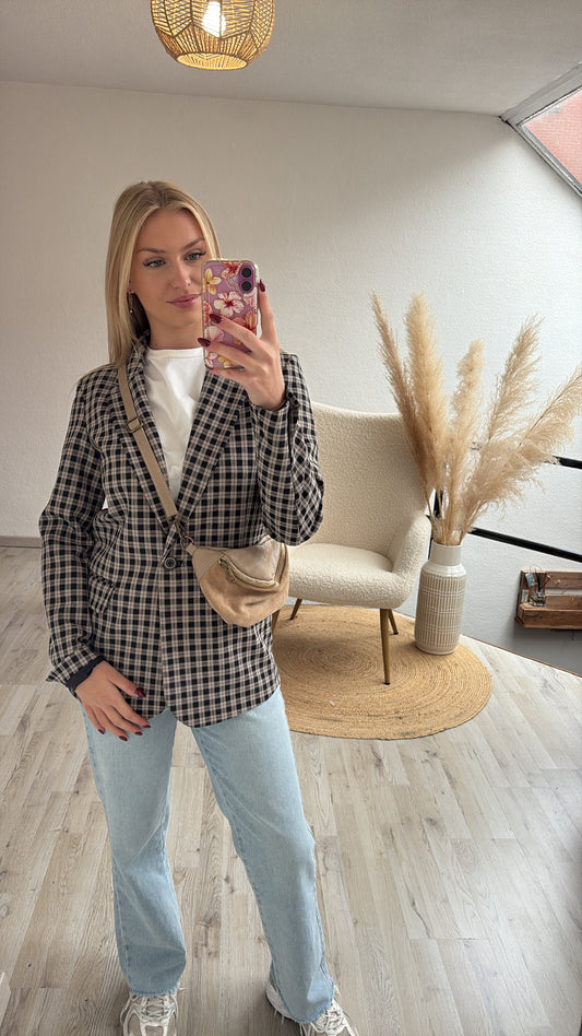 Geruite blazer
