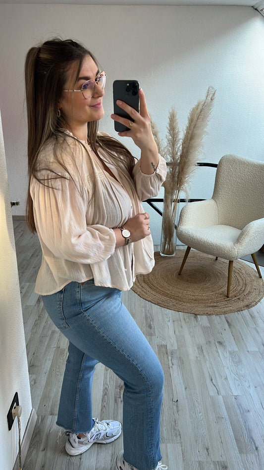 Beige blouse