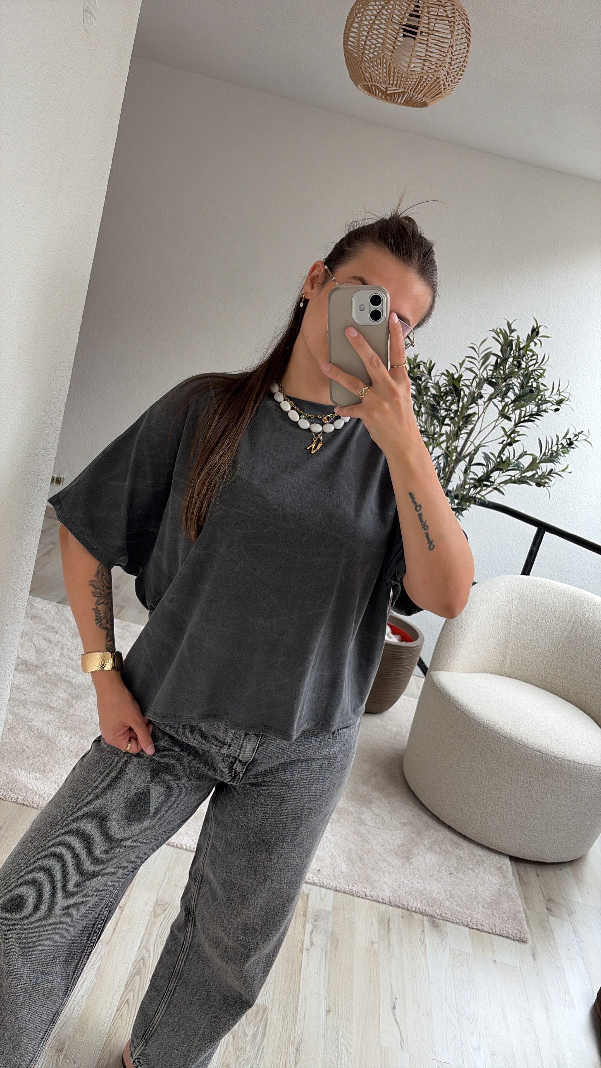 GRIJS OVERSIZED SHIRT