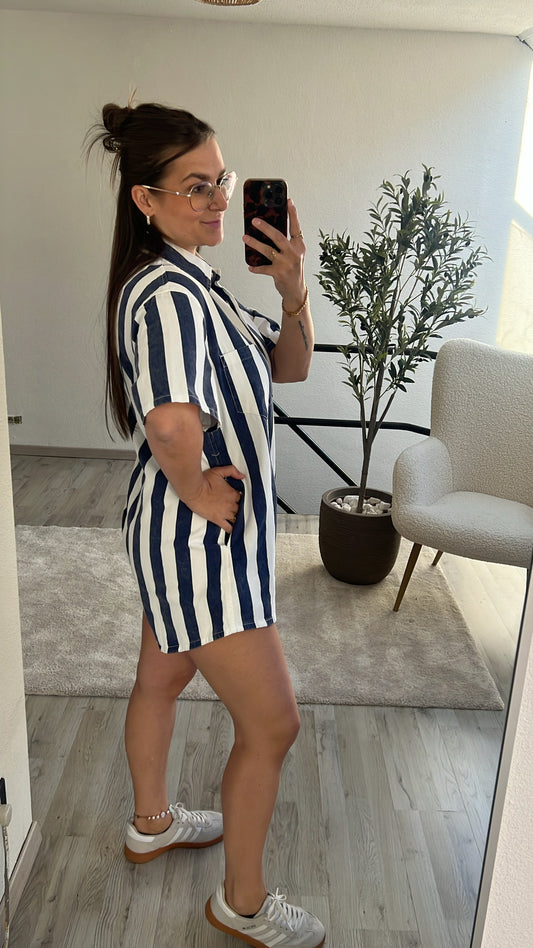 STRIPED PLAYSUIT