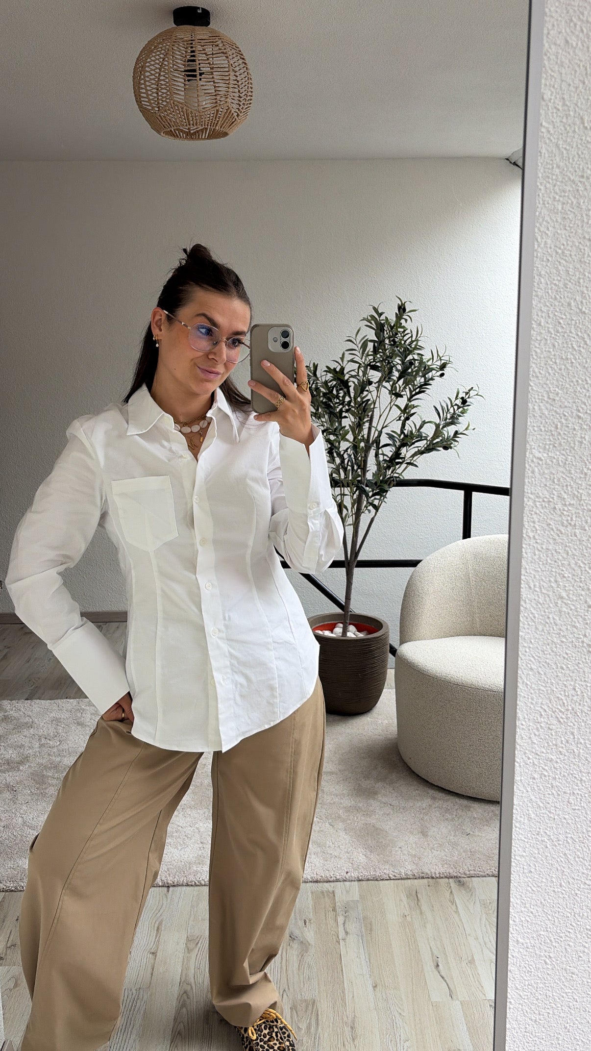 WITTE BLOUSE