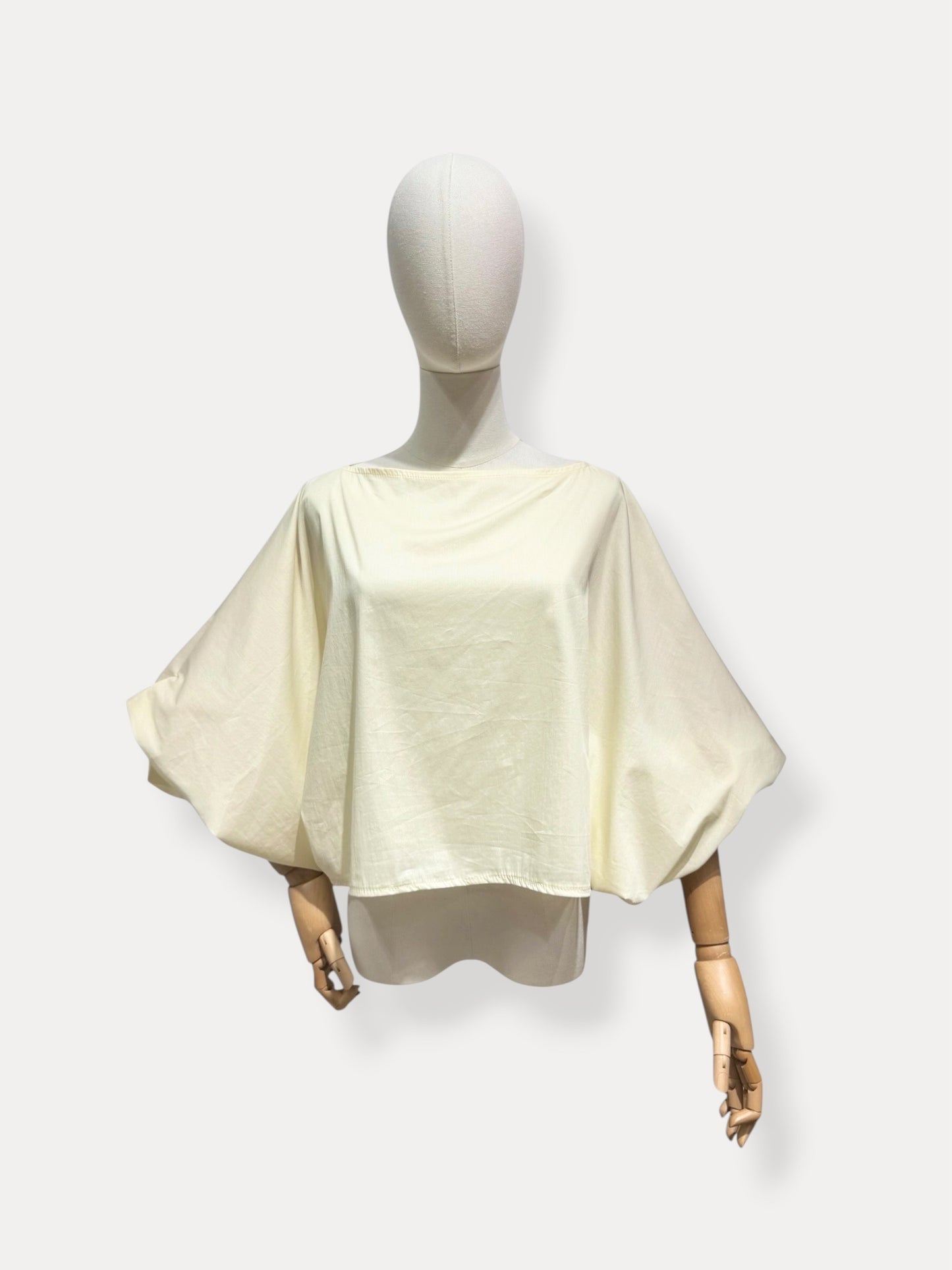 PUFFY BLOUSE CREME
