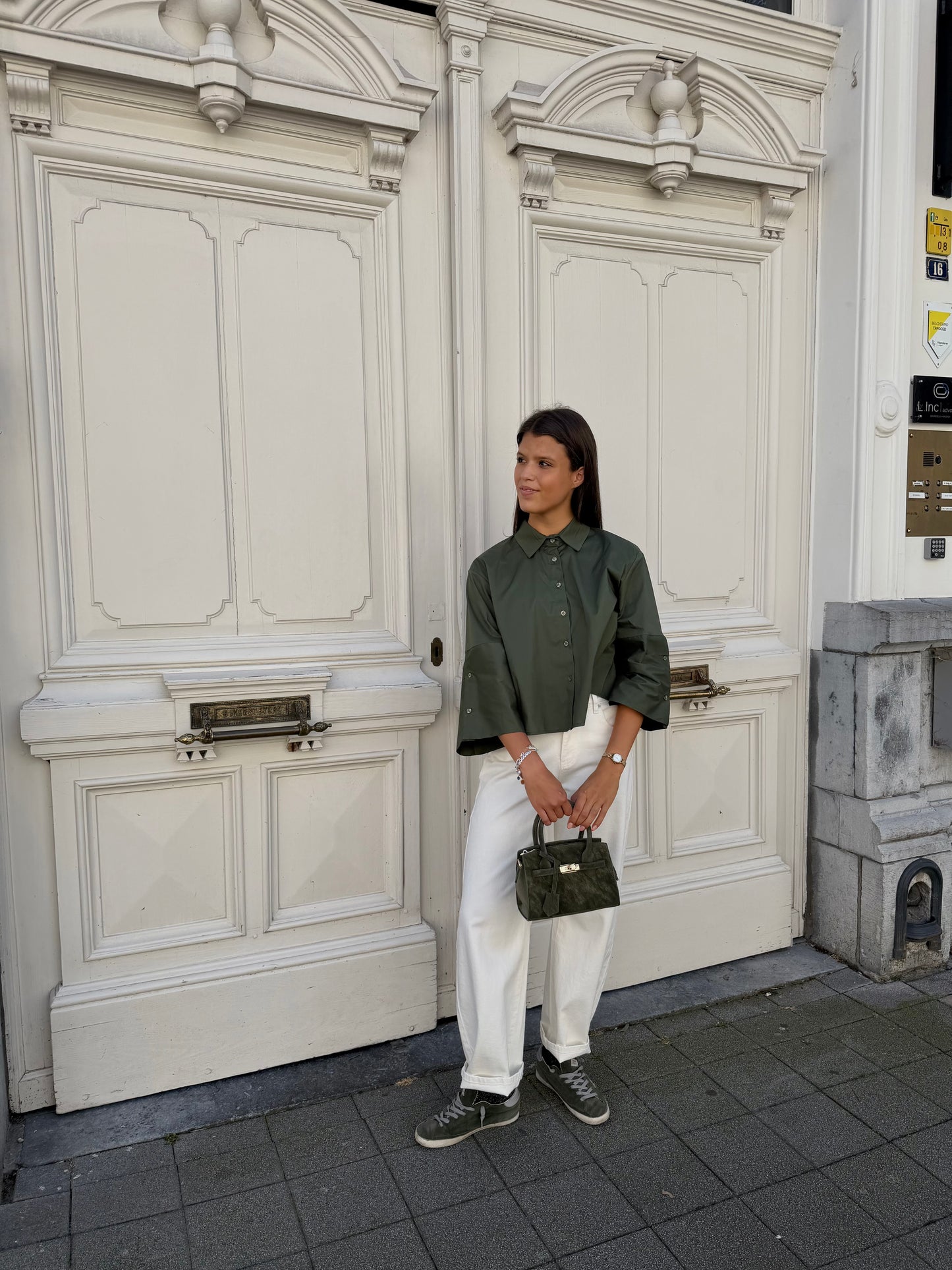 WITTE BALLOON JEANS