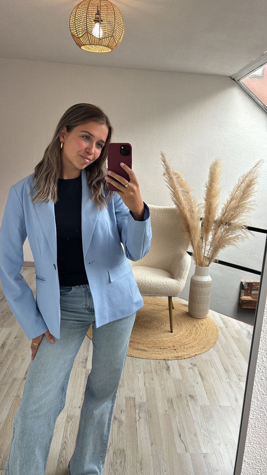 Blauwe blazer