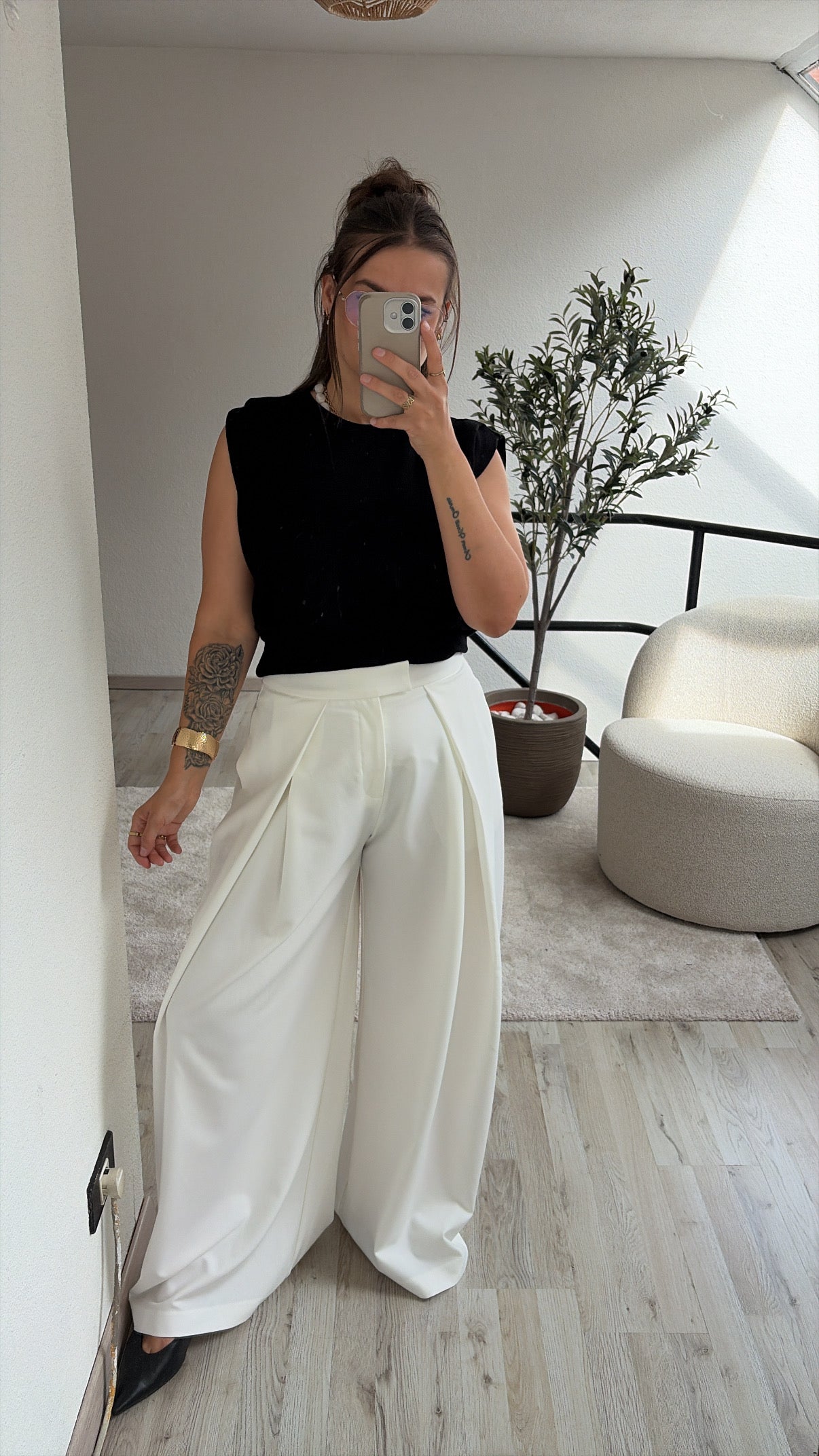 WITTE PANTALON