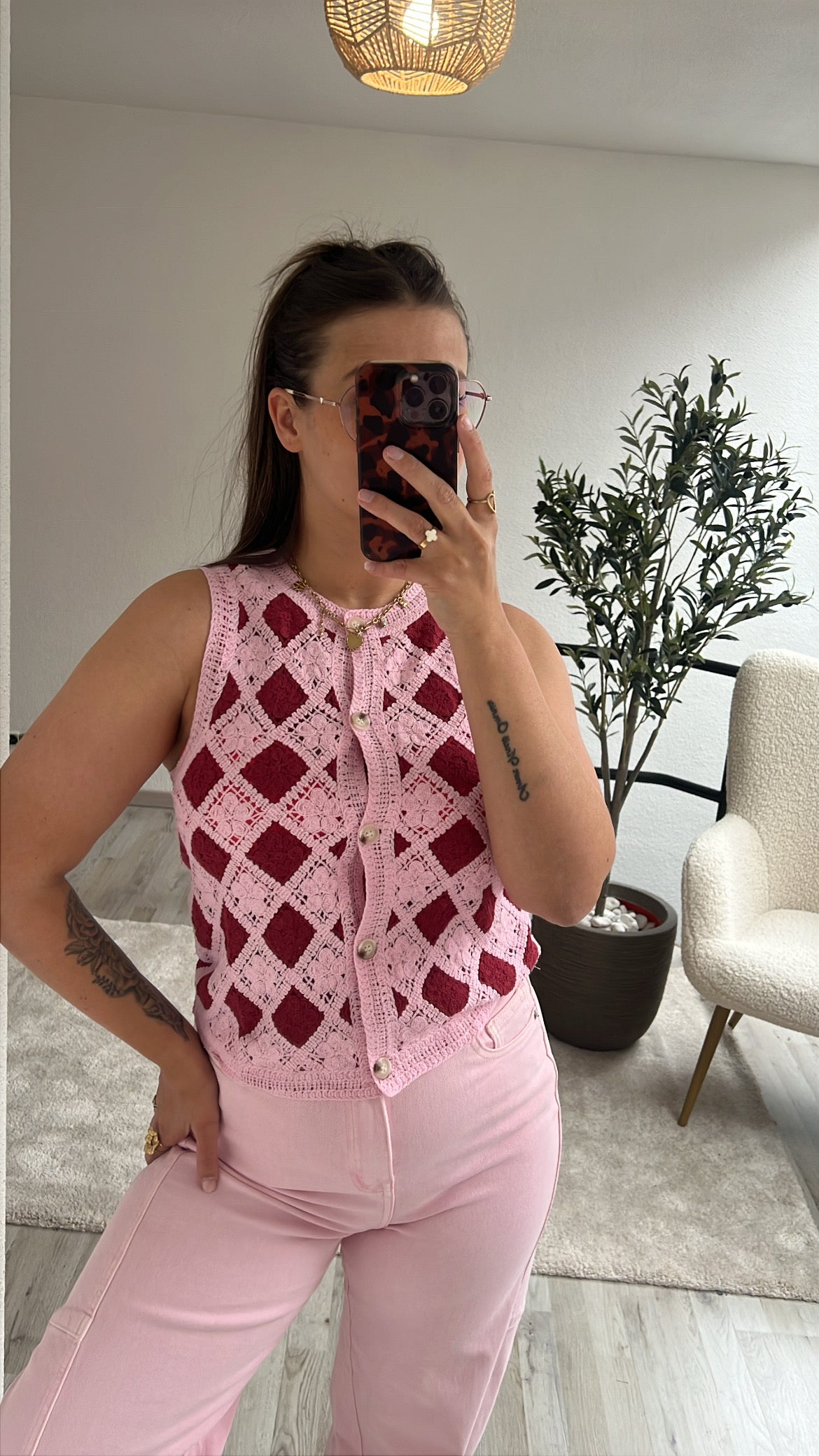 CROCHET TOP ROZE