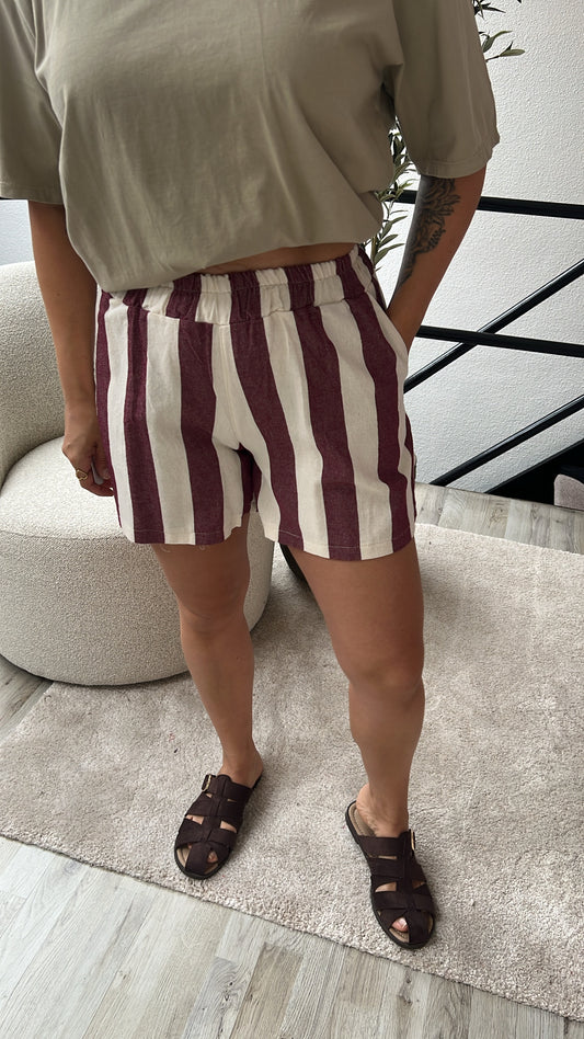 SHORT BURGUNDY - WIT