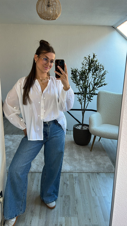 WITTE BLOUSE