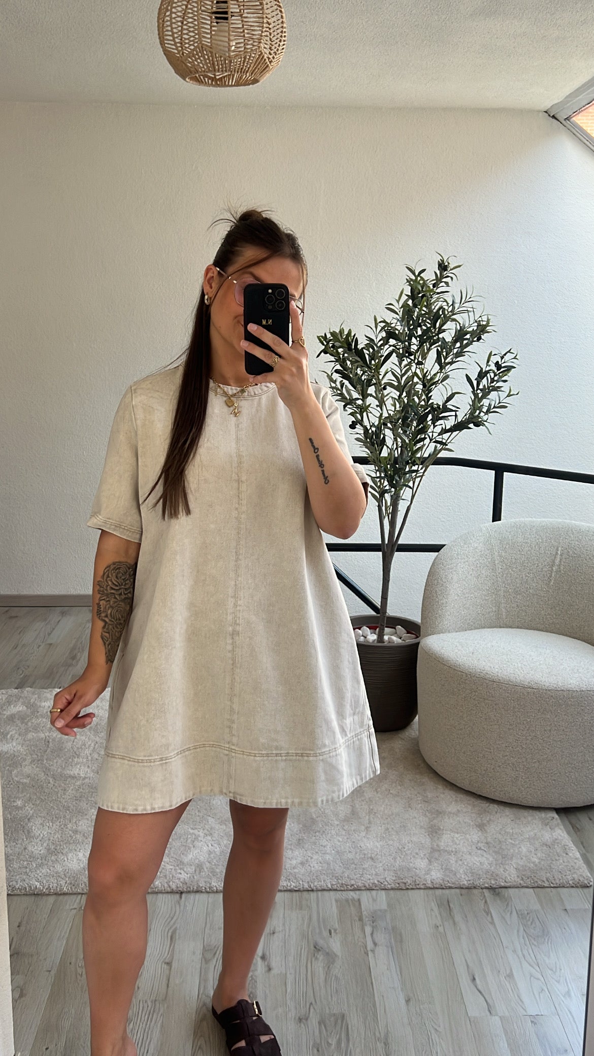 JEANSJURK BEIGE