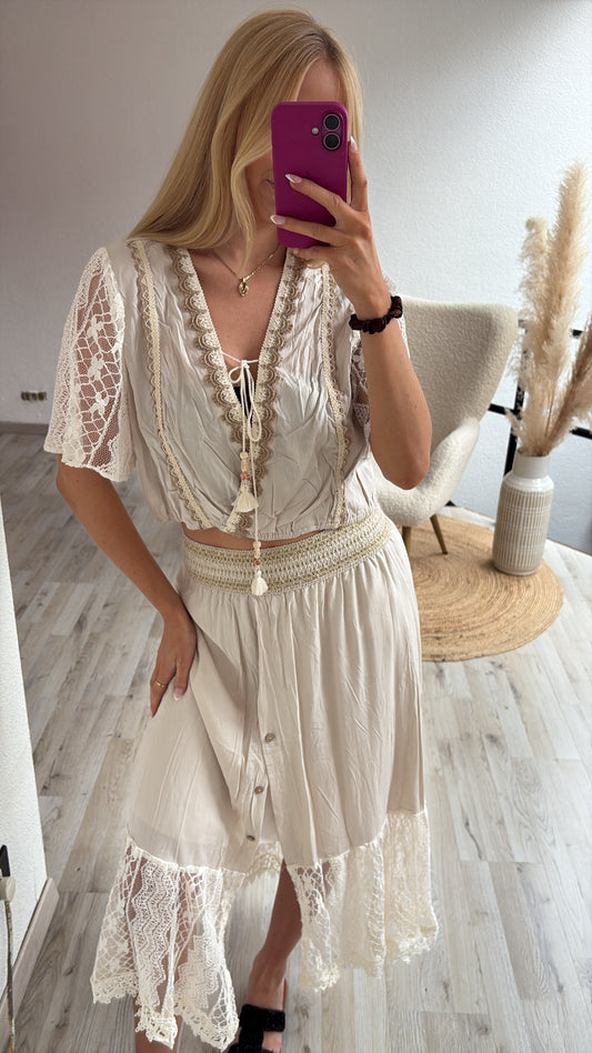Beige boho set