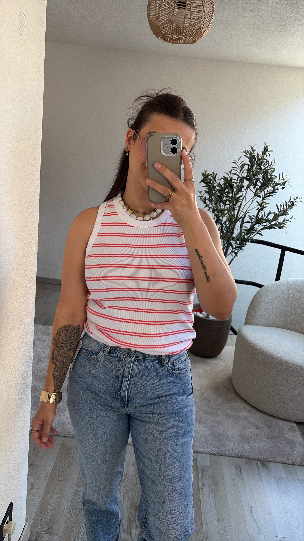 GESTREEPTE TANKTOP