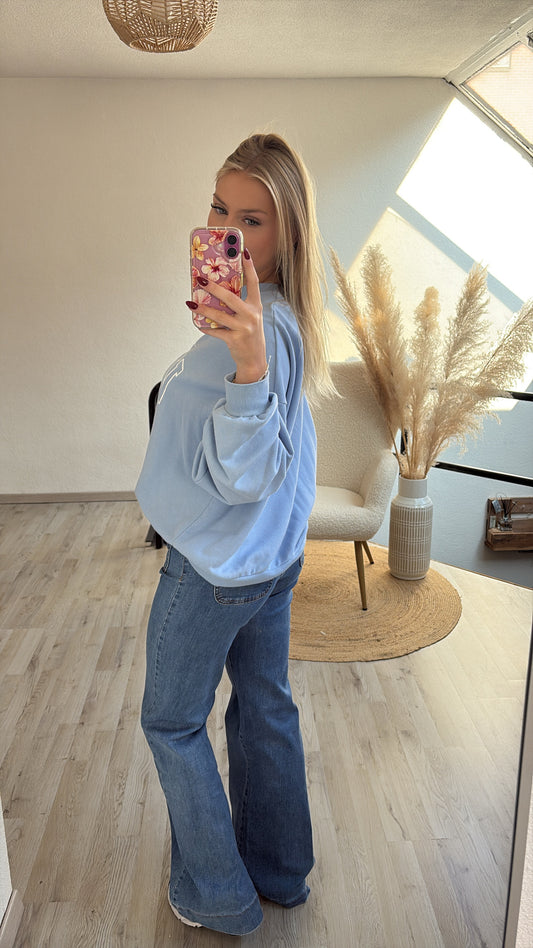Blauwe sweater