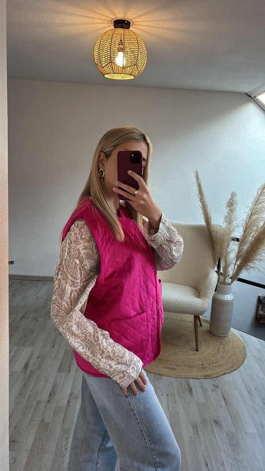 Roze gilet