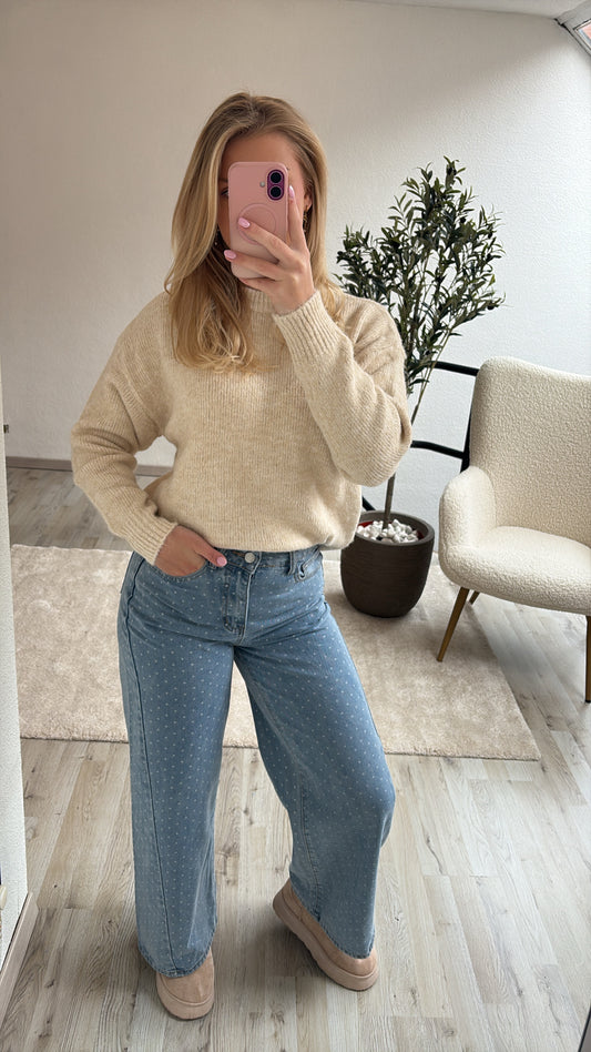 BEIGE KNIT