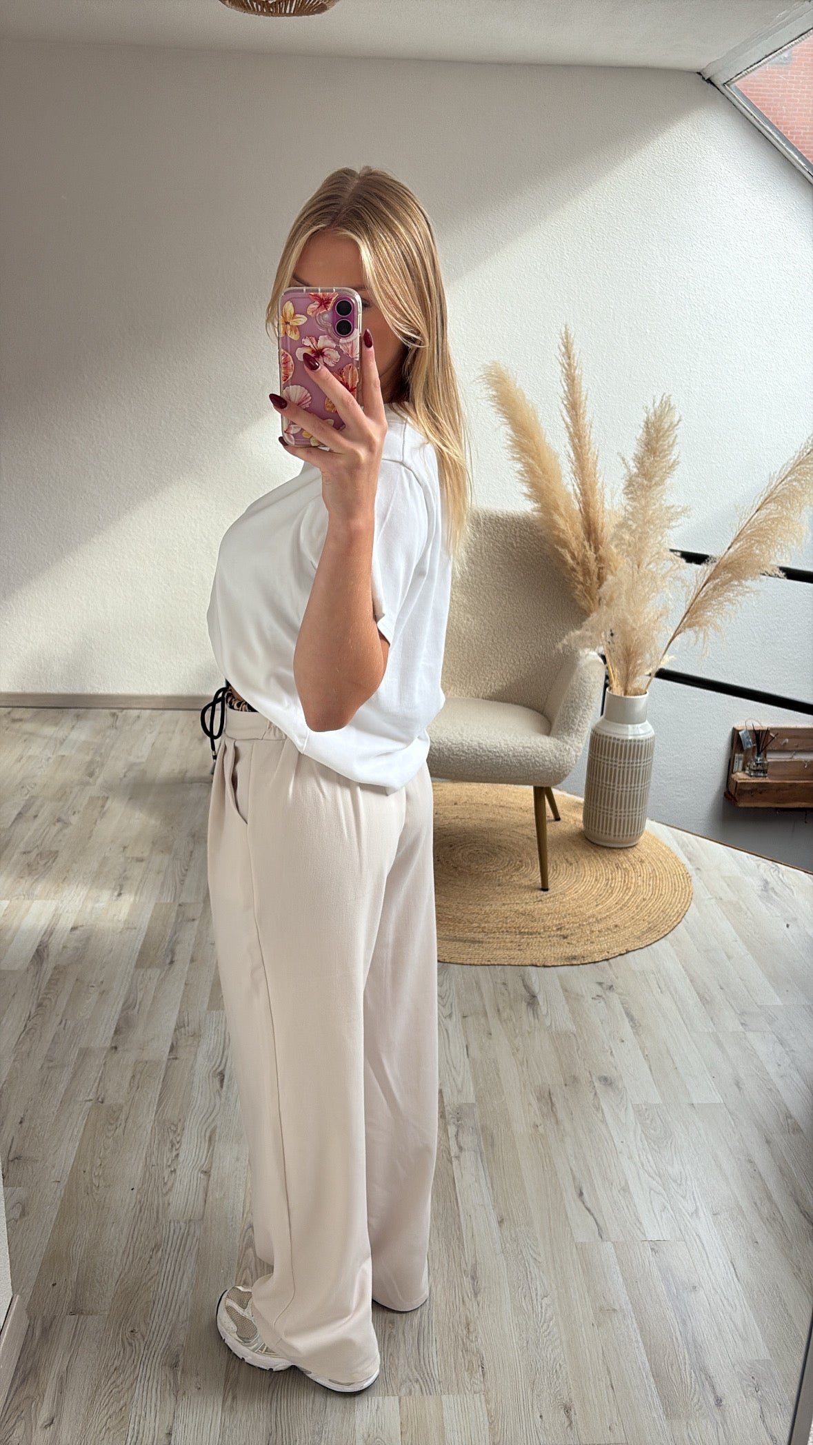 Pantalon leopard beige