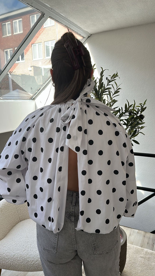 POLKADOT BLOUSE WIT