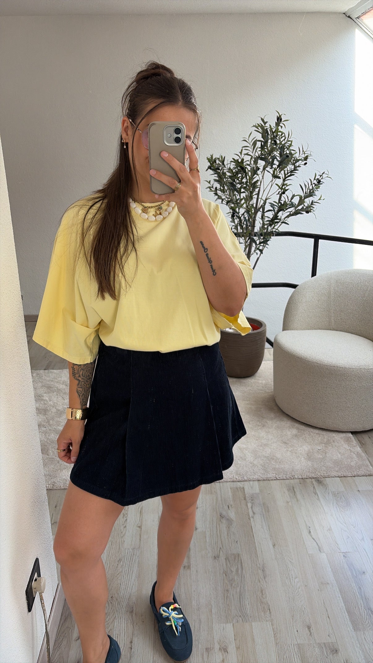 VELOURS ROKJE MARINE