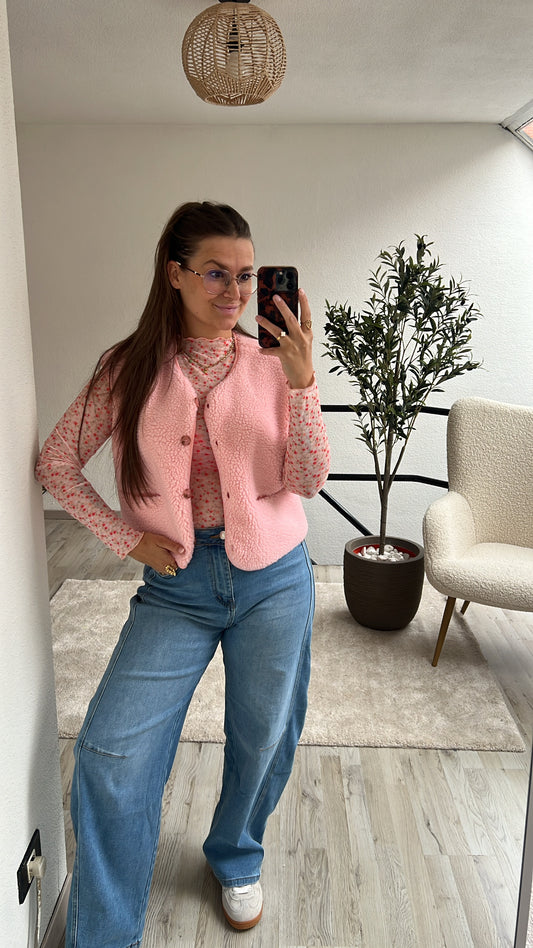 TEDDYGILET ROZE