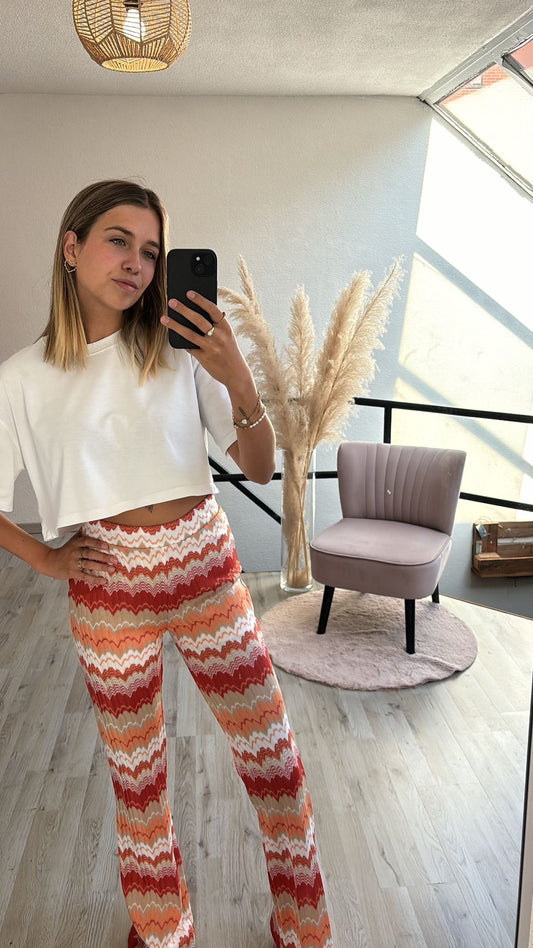 Broek met print
