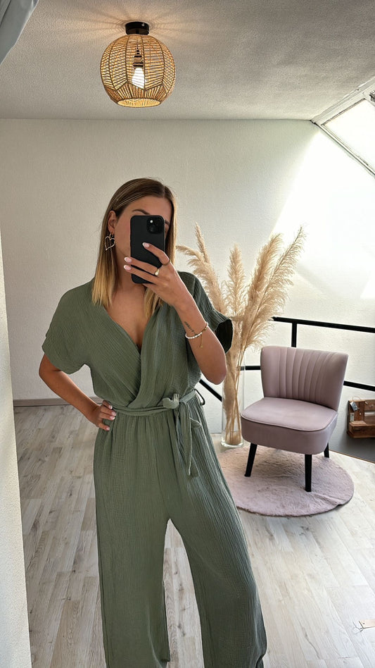 Tetra jumpsuit khaki