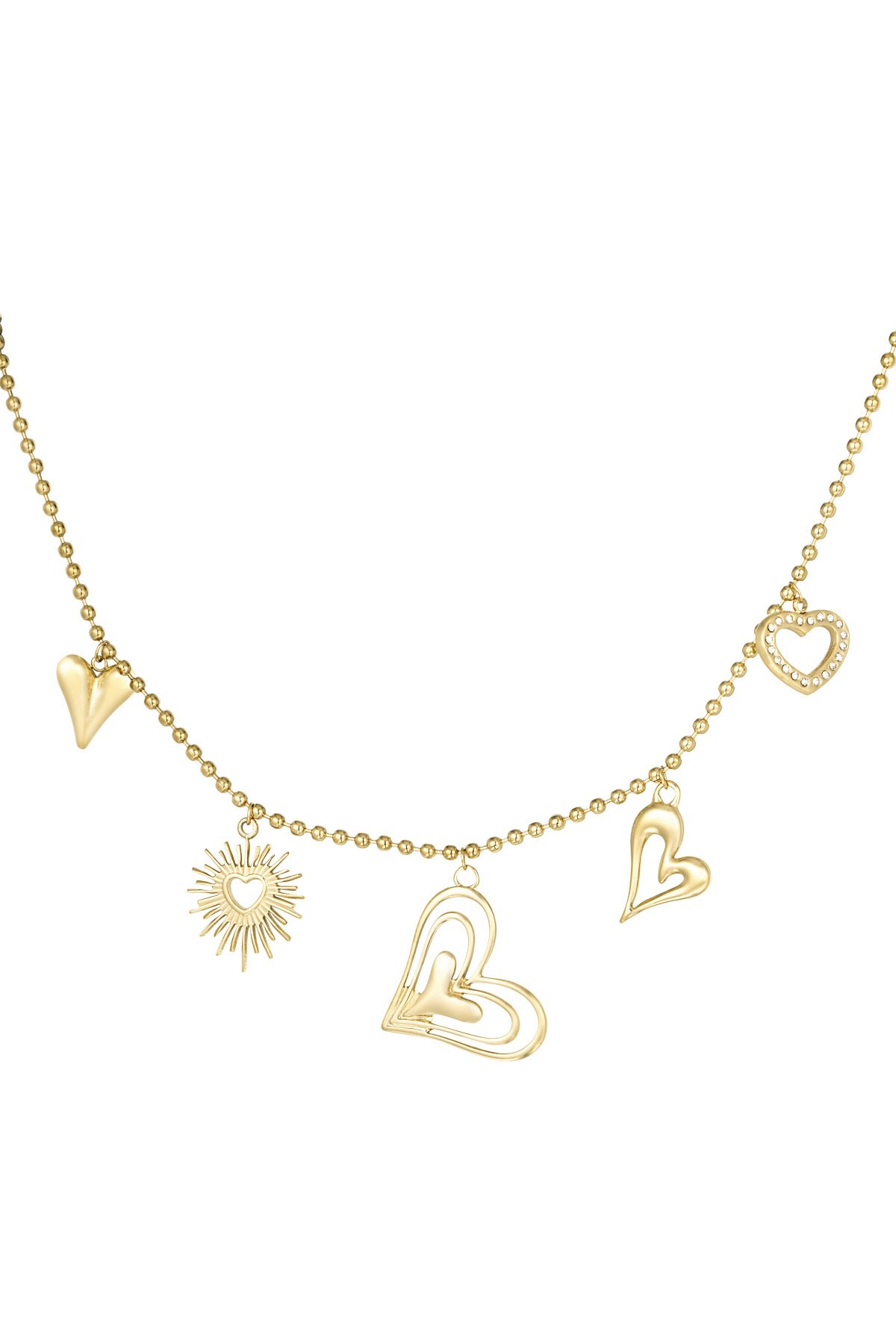 Ketting “Golden heart”